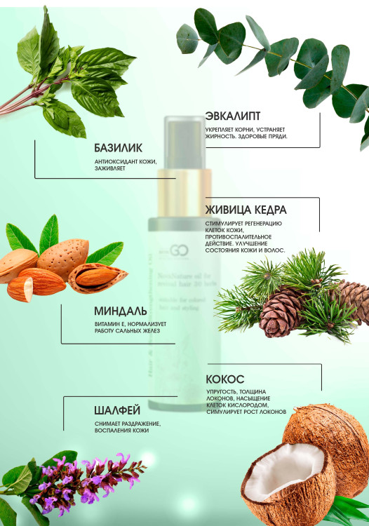 Натуральное масло для волос NovaNature oil for revival hair 30 herbs Dctr.Go Healing Systems 110 мл в Ростове